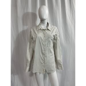 Reformation 'Will' White Oversized Shirt Size M